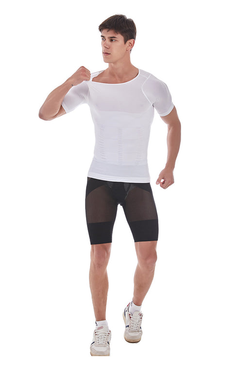 Men's Skinny Abdomen Control Tank Compression Body Shaper