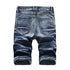 Men's Skinny Classic Denim Distressed Ripped Jean Shorts