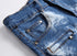 Men's Skinny Classic Denim Distressed Ripped Jean Shorts