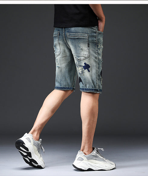 Men's Slim Fit Casual Summer Jean Denim Shorts