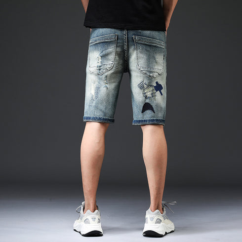 Men's Slim Fit Casual Summer Jean Denim Shorts