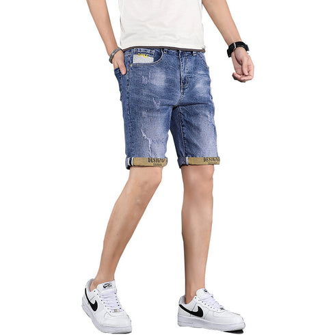 Men's Slim Fit Casual Summer Jean Denim Shorts
