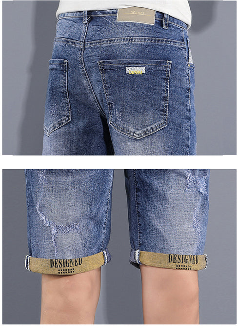 Men's Slim Fit Casual Summer Jean Denim Shorts