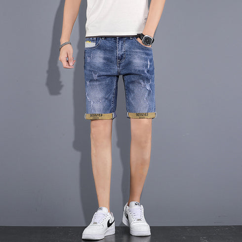 Men's Slim Fit Casual Summer Jean Denim Shorts