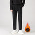 Men's Slim Fit Pleat Front Fleece-Lined Dress Pants