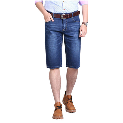 Men's Slim Fit Stretch Plus Size Jeans Denim Dress Shorts
