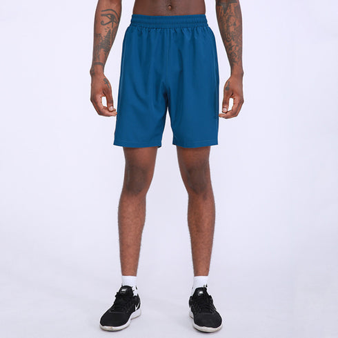 Men's Solid Athletic Basketball Shorts with Pockets