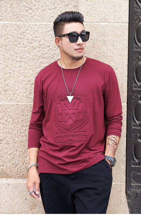 Men's Solid Big and Tall Crewneck Plus Size Sweatshirt