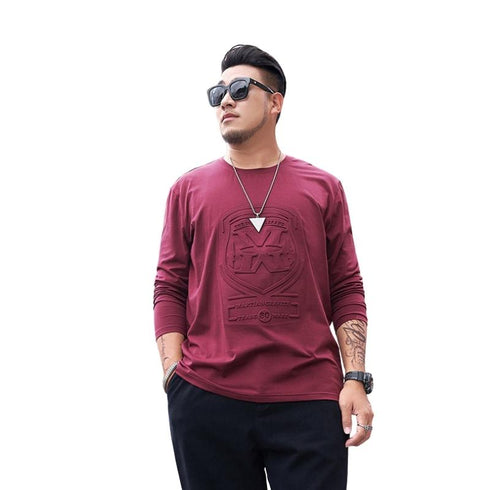 Men's Solid Big and Tall Crewneck Plus Size Sweatshirt