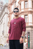 Men's Solid Big and Tall Crewneck Plus Size Sweatshirt