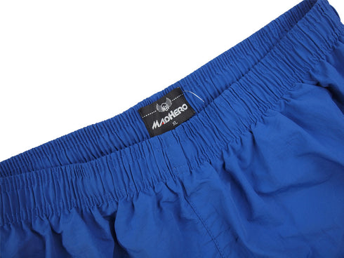 Men's Solid Casual Beach Shorts with Mesh Lined