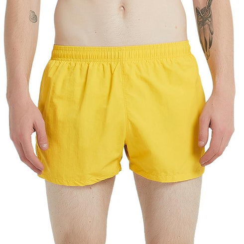Men's Solid Casual Beach Shorts with Mesh Lined