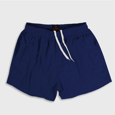 Men's Solid Casual Beach Shorts with Mesh Lined