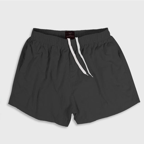 Men's Solid Casual Beach Shorts with Mesh Lined