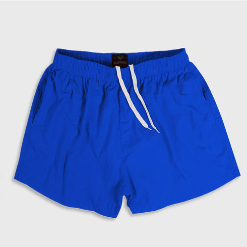Men's Solid Casual Beach Shorts with Mesh Lined
