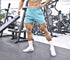 Men's Solid Gym Athletic Fitted Training Bodybuilding Shorts