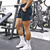 Men's Solid Gym Athletic Fitted Training Bodybuilding Shorts