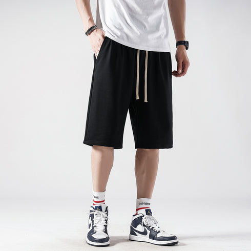 Men's Solid Outdoor Loose-Fit Athletic Basketball Shorts