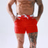 Men's Solid Swim Sport Swim Trunks with Pockets
