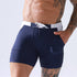 Men's Solid Swim Sport Swim Trunks with Pockets