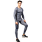 Men's Sport Long Sleeve Shirt Pants Two Piece Shapewear