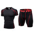 Men's Sport T-shirt Shaping Boxer Shorts Two Piece Shapewear