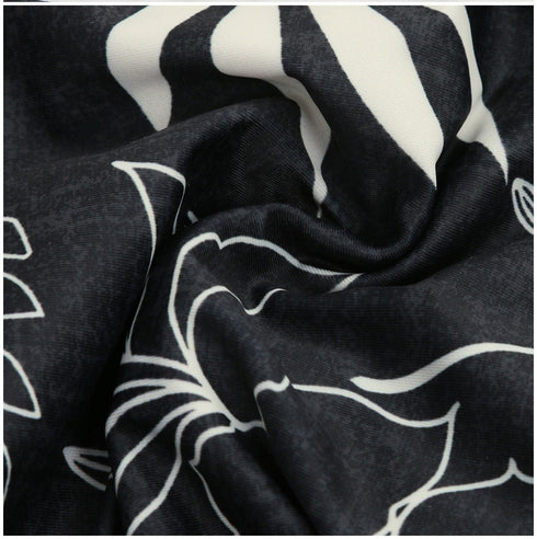 Men's Square Leg Swim Briefs Printed Swimming Trunks