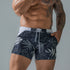 Men's Square Leg Swim Briefs Printed Swimming Trunks