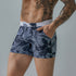 Men's Square Leg Swim Briefs Printed Swimming Trunks