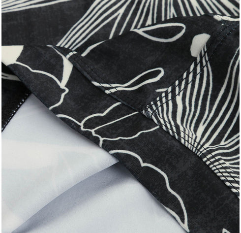 Men's Square Leg Swim Briefs Printed Swimming Trunks