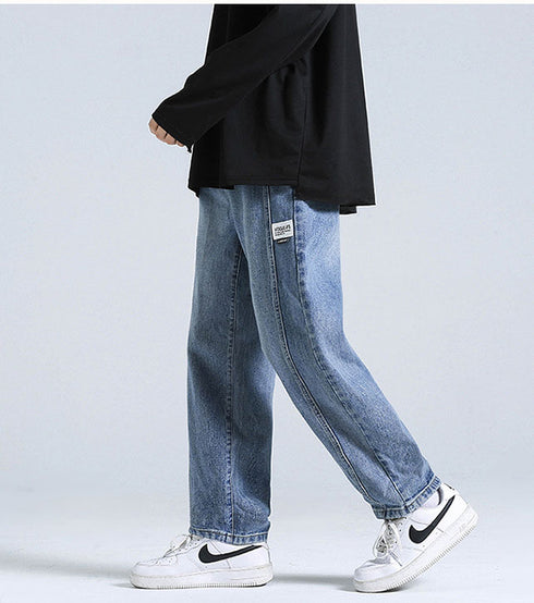 Men's Straight-Leg Loose Fit Denim Jeans