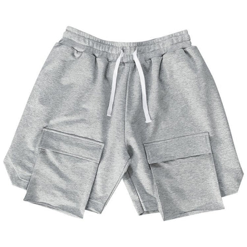 Men's Straight Casual Drawstring Jogger Track Shorts