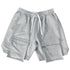 Men's Straight Casual Drawstring Jogger Track Shorts