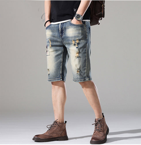 Men's Straight Fit Casual Urban Jean Denim Shorts