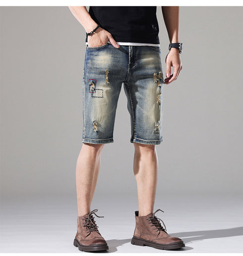 Men's Straight Fit Casual Urban Jean Denim Shorts