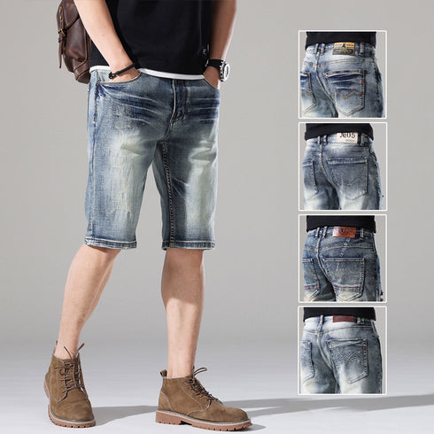 Men's Straight Fit Casual Urban Jean Denim Shorts