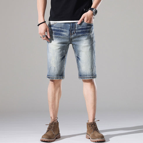 Men's Straight Fit Casual Urban Jean Denim Shorts