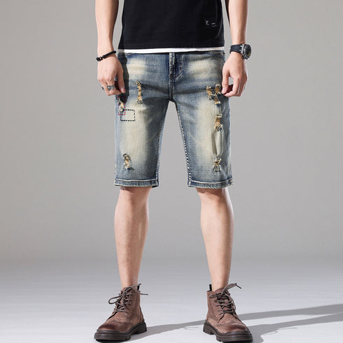 Men's Straight Fit Casual Urban Jean Denim Shorts