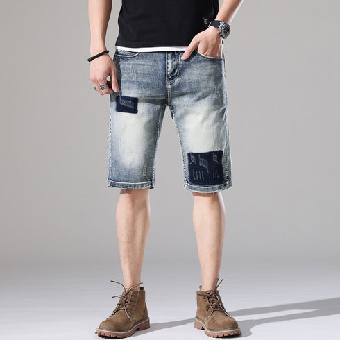 Men's Straight Fit Casual Urban Jean Denim Shorts