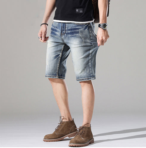 Men's Straight Fit Casual Urban Jean Denim Shorts