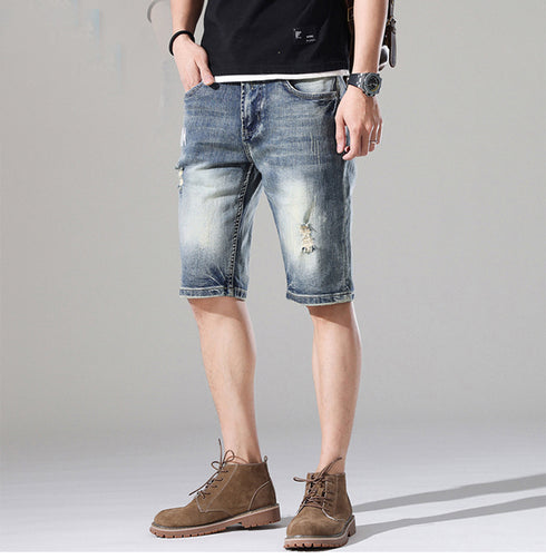 Men's Straight Fit Casual Urban Jean Denim Shorts