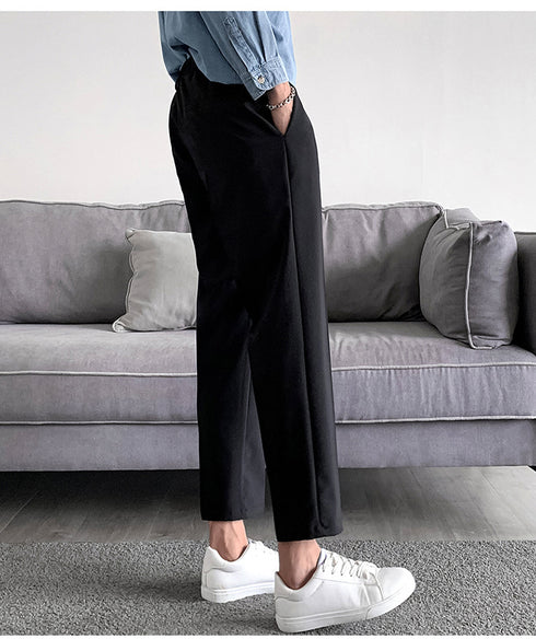 Men's Straight Fit Pleat-Front Dress Pants