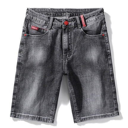 Men's Straight Five Pocket Casual Jean Denim Shorts