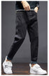 Men's Streetwear Fleece-Lined Straight Fit Denim Jeans