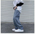 Men's Streetwear Jeans Loose Straight Fit Denim Pants