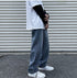 Men's Streetwear Jeans Loose Straight Fit Denim Pants