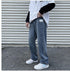 Men's Streetwear Jeans Loose Straight Fit Denim Pants