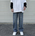 Men's Streetwear Jeans Loose Straight Fit Denim Pants