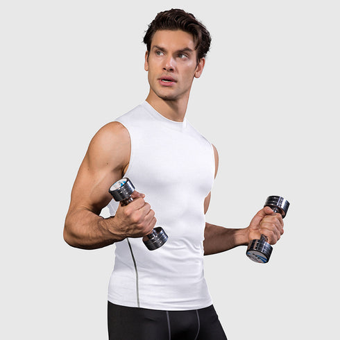 Men's Stretch Body Shaper Bodybuilding Sport Undershirt Tank