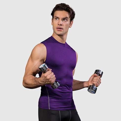 Men's Stretch Body Shaper Bodybuilding Sport Undershirt Tank